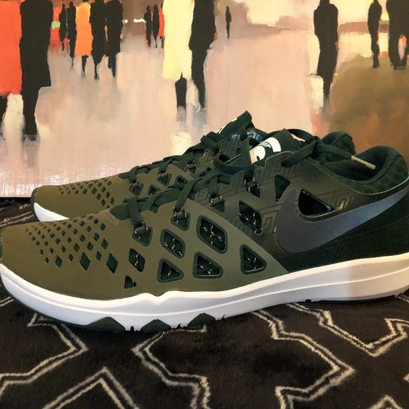 NEW Nike Train Speed 4 Amp Michigan State Spartans Men's Size 12 844102-309 - Picture 1 of 11